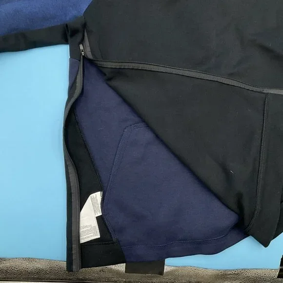 Nike Tech Fleece Men’s Half Zip Hoodie Navy Blue Kangaroo Pockets 884892-451 M - Picture 9 of 12
